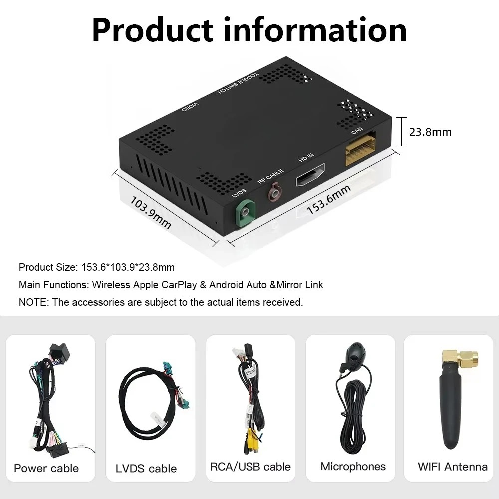 720/720s 12C 650S 625C 675LT 570S 540C 600LT GT Wireless CarPlay Android Auto Interface Module Box Auto Electronics